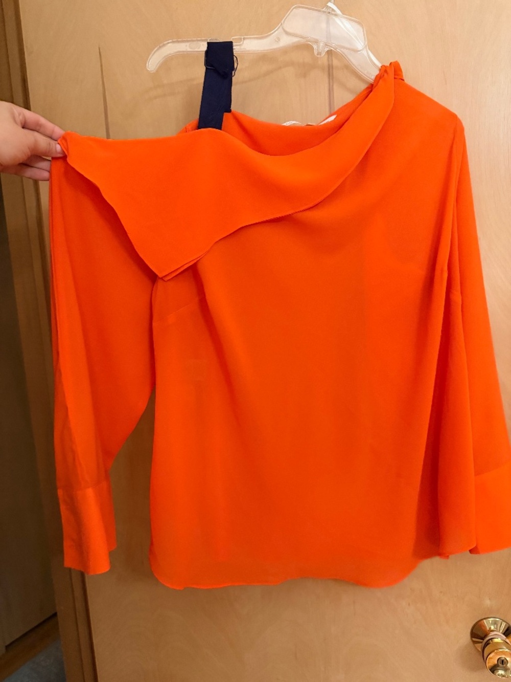 Asymmetrical off shoulder blouse